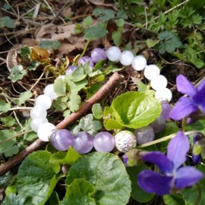 Bransoletka z ametystem "Spring violet"