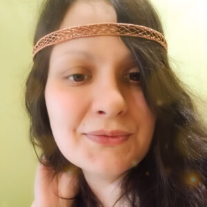 Opaska - diadem - korona z miedzi "Viking"