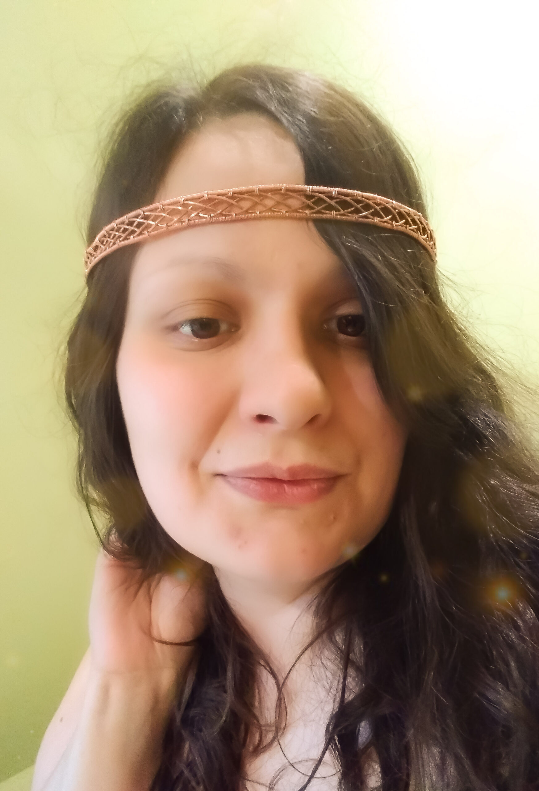 Opaska - diadem - korona z miedzi "Viking"