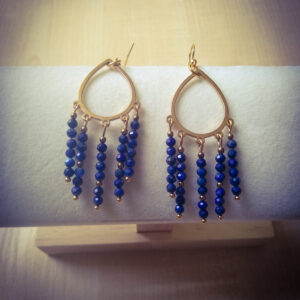 Kolczyki z lapis lazuli "Isis"