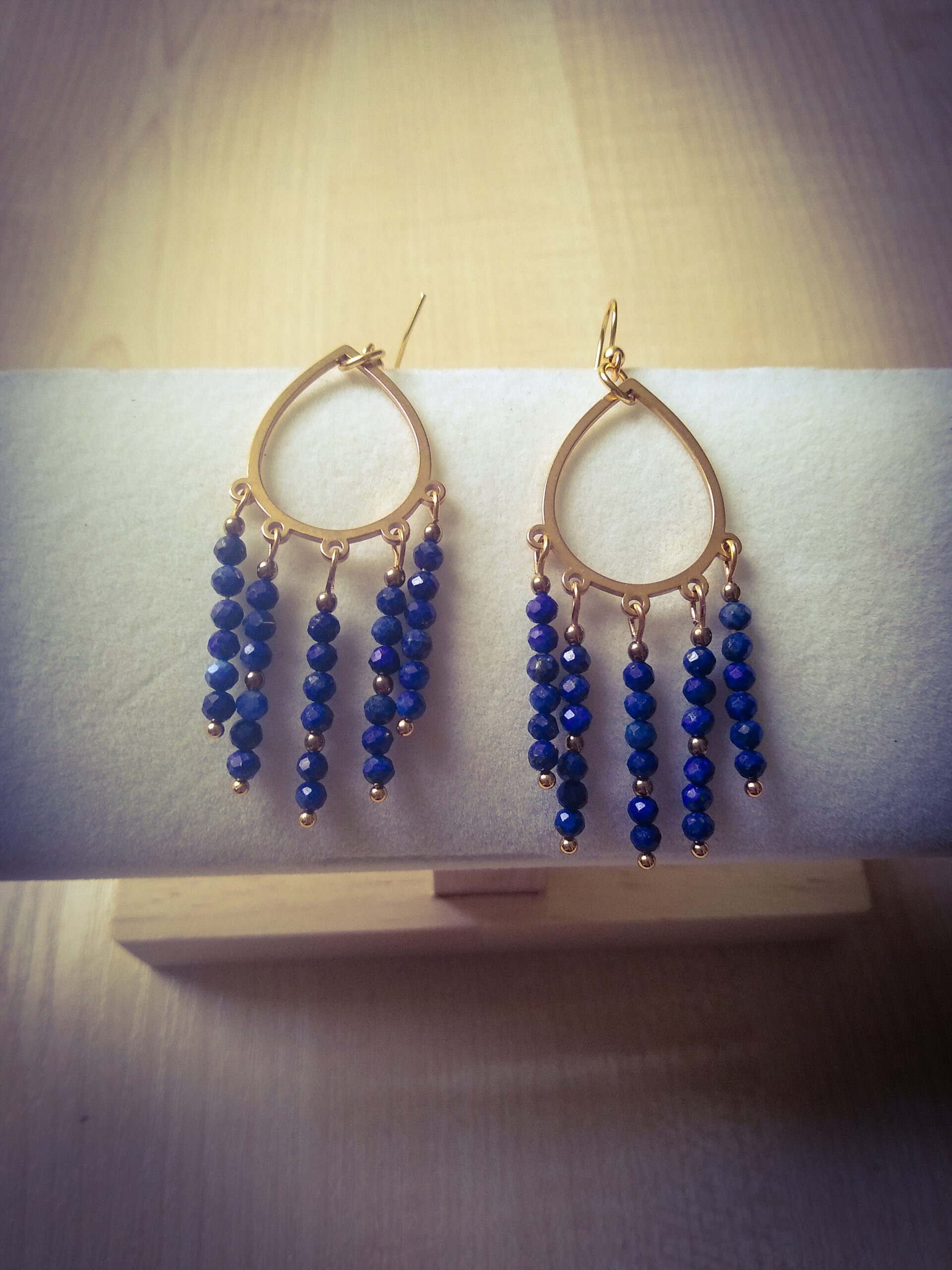 Kolczyki z lapis lazuli "Isis"