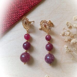 Kolczyki z granatu Vintage Garnet